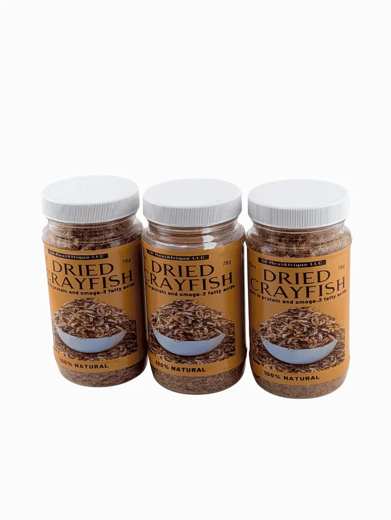 SB MexiAfrique dried crayfish jars for the kitchen